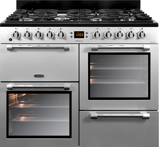 Leisure CK100F232S Silver Cookmaster 100cm Dual Fuel Range Cooker