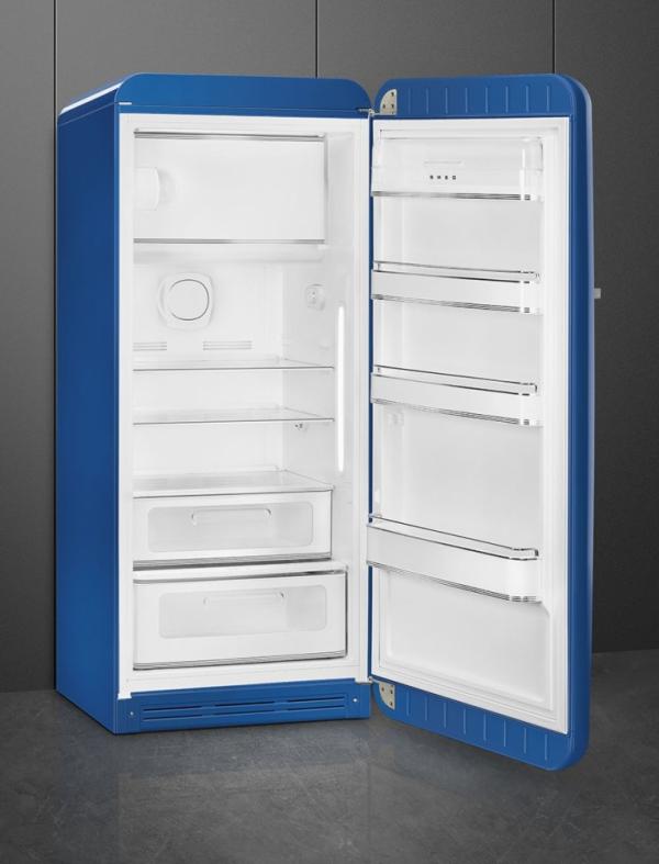 Smeg FAB28RBE5 Retro Dark Blue Fridge with Ice Box