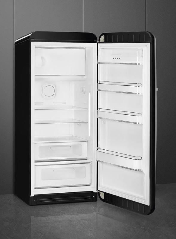 Smeg FAB28RBL5UK Retro Black Fridge with Ice Box