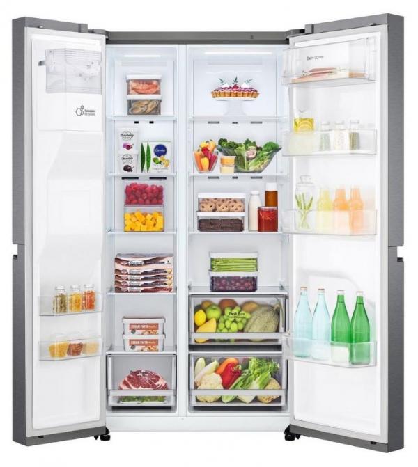 LG GSLD50DSXM Side by Side Fridge Freezer with Plumbed Ice & Water