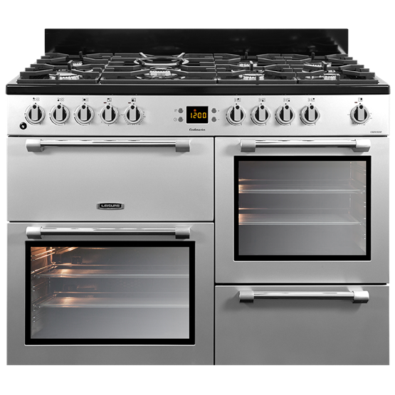 Leisure CK110F232S Silver Cookmaster 110cm Dual Fuel Range Cooker