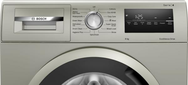 Bosch WAN282X2GB Silver Inox 8kg Washing Machine