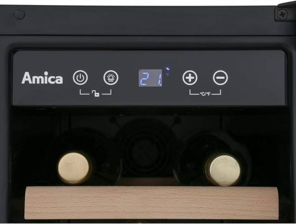 AMICA AWC300BL Freestanding slimline wine cooler