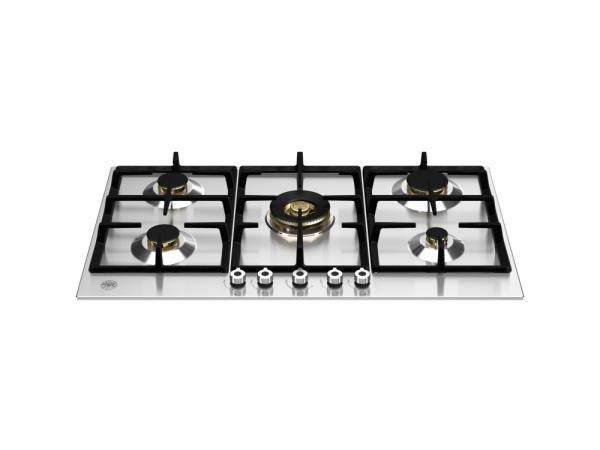 Bertazzoni P905CPROX 90cm Gas Hob with Central Wok Burner Stainless Steel