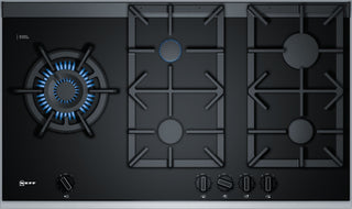 Neff T29TS79N0 90cm Black Ceramic Glass Gas Hob