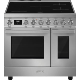 Smeg CPF92IMX Portofino Stainless Steel Induction Range Cooker