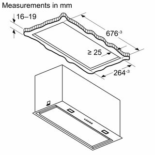 Bosch DLN77AC60B 70cm Canopy Hood