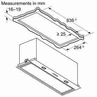 Bosch DLN87AC60B 86cm Canopy Hood