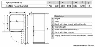 Bosch KGN34NLEAG NoFrost Fridge Freezer