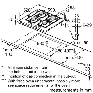 Bosch PNP6B6B90 Gas Hob