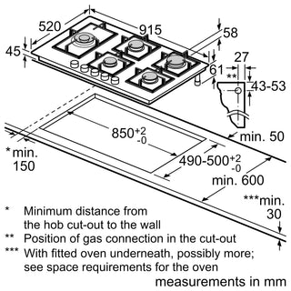 Bosch PPS9A6B90 Gas Hob